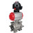 Кран шаровой BV3232P(3pc)-FP-SW-ISO-H Ду100 Ру63 полнопроходной, корпус - нержавеющая сталь SS316, под приварку, с пневмоприводом PA-DA-105, БКВ APL-510N EX в Алматы