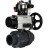 Кран шаровой BV4242E-FP-GRM-ISO Дн15 Ру10 полнопроходной, корпус - НПВХ, шар - НПВХ, уплотнение - EPDM, с пневмоприводом PA-DA-105-1, пневмораспределителем 4M310-08 AC220V, БКВ APL-510N EX и БПВ AFC2000 в Алматы
