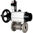 Кран шаровой BV3232P(3pc)-FP-F-ISO-H Ду100 Ру25 фланцевый корпус - нержавеющая сталь 316, полнопроходной, уплотнение - PTFE, с пневмоприводом PA-DA-105-1, пневмораспределителем 4M310-08 AC220V, БПВ AFC2000 в Алматы