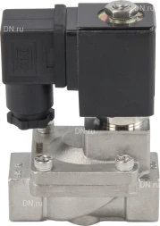 Клапан электромагнитный VS431-VT-NC-220VAC 3/8″ Ду10 Ру16, соленоидный двухходовой, корпус - нержавеющая сталь 304, уплотнение - Viton, резьбовой, нормально-закрытый, пилотный, катушка - 220В