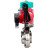 Затвор дисковый поворотный WBV3131E-2W-T-H Ду25 Ру10 резьбовой, пищевая нержавеющая сталь 304, уплотнение - EPDM, с пневмоприводом PA-DA-052, пневмораспределителем 4M310-08 AC220V и магнитным переключателем ALS200D в Алматы