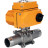 Кран шаровой BV3131P(3pc)-FP-W-ISO-H LONG Ду15 Ру63 полнопроходной, корпус - нержавеющая сталь 304, уплотнение - PTFE, под приварку, с 1/4-оборотным электроприводом QT-N-005EM-O1-380VAC-У1 380В в Алматы