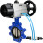 Затвор дисковый поворотный WBV1616E-2W-Fb-H Ду150 Ру16 LUG корпус - чугун QT450, диск - чугун QT450, уплотнение - EPDM, с пневмоприводом PA-DA-105-1 и пневмораспределителем 4V320-10 AC220V в Алматы