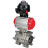 Кран шаровой BV3232P(3pc)-FP-SW-ISO-H Ду65 Ру63 полнопроходной, корпус - нержавеющая сталь SS316, под приварку, с пневмоприводом PA-DA-105, БКВ APL-510N EX в Алматы