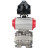 Кран шаровой BV3232P(3pc)-FP-SW-ISO-H Ду80 Ру63 полнопроходной, корпус - нержавеющая сталь SS316, под приварку, с пневмоприводом PA-DA-105, БКВ APL-510N EX в Алматы