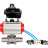 Кран шаровой BV3232P(3pc)-FP-W-ISO-H LONG Ду125 Ру16 полнопроходной, корпус - нержавеющая сталь 316, уплотнение - PTFE, под приварку, с пневмоприводом PA-DA-130, пневмораспределителем 4V320-10 AC220V и БКВ APL-410N EX в Алматы