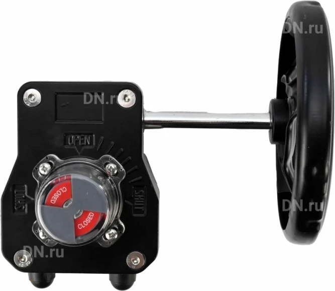 Редуктор четвертьоборотный HGB RQN4-1200Z с индикатором положения, корпус - алюминий, штурвал - 300 мм, квадрат штока 27х27, F10/F12 в Алматы