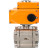 Кран шаровой BV3232P(3pc)-FP-SW-ISO-H Ду65 Ру63 полнопроходной, корпус - нержавеющая сталь SS316, под приварку, с электроприводом QT-N-008EM-O1-220VAC-У1 HARK в Алматы