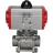 Кран шаровой BV3232P(3pc)-FP-W-ISO-H Ду65 Ру25 полнопроходной двухходовой, нержавеющая сталь SS316, под приварку, уплотнение - PTFE, с пневмоприводом PA-DA-83 двойного действия в Алматы