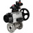 Кран шаровой BV3232P(3pc)-FP-F-ISO-H Ду65 Ру40 фланцевый корпус - нержавеющая сталь 316, полнопроходной, уплотнение - PTFE, с пневмоприводом PA-DA-105-1, пневмораспределителем 4M310-08 AC220V, БКВ APL-210N, БПВ AFC2000 в Алматы