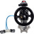 Кран шаровой BV3232P(3pc)-FP-SW-ISO-H Ду100 Ру63 полнопроходной, корпус - нержавеющая сталь SS316, под приварку, с пневмоприводом PA-DA-105-1, пневмораспределителем 4V320-08 AC220V, БКВ APL-210N в Алматы