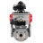 Кран шаровой BV3232P(4pc)-FP-3WL-F Ду25 Ру16 полнопроходной трехходовой, фланцевый, корпус - нержавеющая сталь SS316, с пневмоприводом PA-DA-052 двойного действия, пневмораспределителем 4M310-08 AC220V и БКВ APL-210N в Алматы