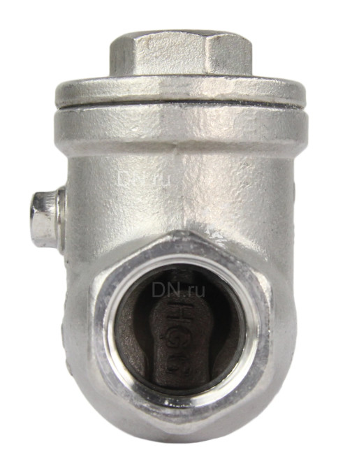 Клапан обратный VC3232P-T 1/2″ Ду15 Ру16 муфтовый, поворотный, корпус - нержавеющая сталь, диск - нержавеющая сталь, уплотнение - PTFE в Алматы
