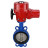 Затвор дисковый поворотный WBV1432N-2W-Fb-H Ду125 Ру16, корпус - чугун GGG50, диск - нержавеющая сталь 316L, уплотнение - NBR, с электроприводом QT-EX-015M-O2-220VAC-У1 в Алматы