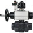 Кран шаровой BV4242E-FP-GRM-ISO Дн80 Ру10 полнопроходной, корпус - НПВХ, шар - НПВХ, уплотнение - EPDM, с пневмоприводом PA-DA-105-1, пневмораспределителем 4M310-08 AC220V, БКВ APL-510N EX и БПВ AFC2000 в Алматы
