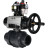 Кран шаровой BV4242E-FP-GRM-ISO Дн80 Ру10 полнопроходной, корпус - НПВХ, шар - НПВХ, уплотнение - EPDM, с пневмоприводом PA-DA-105-1, пневмораспределителем 4M310-08 AC220V, БКВ APL-510N EX и БПВ AFC2000 в Алматы