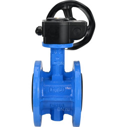 Затвор дисковый поворотный WBV1313E-2W-F-H Ду80 Ру16 фланцевый, корпус - чугун GGG40, диск - чугун GGG40, уплотнение - EPDM, с редуктором HAM RQN1-180Z-T40