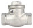 Клапан обратный VC3232P-T 3/4″ Ду20 Ру16 муфтовый, поворотный, корпус - нержавеющая сталь, диск - нержавеющая сталь, уплотнение - PTFE в Алматы