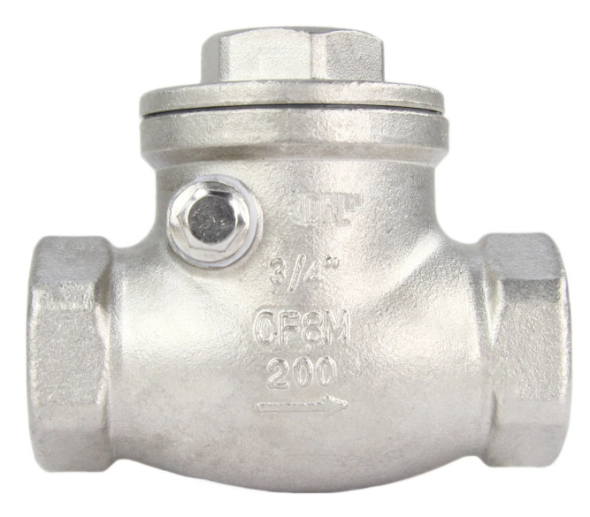 Клапан обратный VC3232P-T 3/4″ Ду20 Ру16 муфтовый, поворотный, корпус - нержавеющая сталь, диск - нержавеющая сталь, уплотнение - PTFE в Алматы