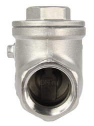Клапан обратный VC3232P-T 3/4″ Ду20 Ру16 муфтовый, поворотный, корпус - нержавеющая сталь, диск - нержавеющая сталь, уплотнение - PTFE