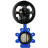 Затвор дисковый поворотный WBV1616N-2W-Fb-H Ду125 Ру16 LUG корпус - чугун QT450, диск - чугун QT450, уплотнение - NBR, с пневмоприводом PA-DA-105-1, пневмораспределителем 4M310-08 AC220V и БКВ APL-210N в Алматы