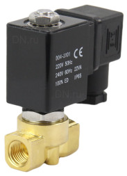 Клапан электромагнитный VS700-PT-NC-24VDC 3/4″ Ду20 Ру6 соленоидный двухходовой, корпус - латунь, уплотнение - PTFE, присоединение - внутренняя резьба, прямого действия, нормально закрытый, с нулевым перепадом давления, катушка - 24В