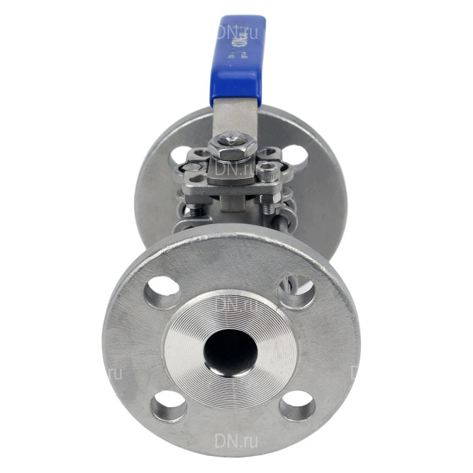 Кран шаровой BV3232P(3pc)-FP-F-ISO-H Ду32 Ру40, полнопроходной, трехсоставной, нержавеющая сталь 316, уплотнение - PTFE, фланцевый, с ISO-фланцем,  11х11,  F04/F05 в Алматы