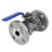 Кран шаровой BV3232P(3pc)-FP-F-ISO-H Ду32 Ру40, полнопроходной, трехсоставной, нержавеющая сталь 316, уплотнение - PTFE, фланцевый, с ISO-фланцем,  11х11,  F04/F05 в Алматы