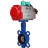 Затвор дисковый поворотный WBV1413E-2W-Fb-H Ду40 Ру16, корпус - чугун GGG50, диск - чугун GGG40, уплотнение - EPDM, с пневмоприводом PA-SA-083 и магнитным переключателем ALS200D в Алматы