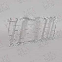 3Д забор белый (RAL 9003) 2500х2500х6 Light
