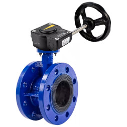Затвор дисковый поворотный WBV1331E-2W-F-H Ду150 Ру16 фланцевый, корпус - чугун GGG40, диск - нержавеющая сталь 304, уплотнение - EPDM, с редуктором HAM RQN2-300Z-T37