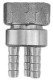 Переходник шланговый PCH-10-3 3/4″ Дн10 Ру10, выводов -3, с накидной гайкой и хомутом, внутренняя резьба/штуцер (елочка), корпус - латунь HPb57-3, уплотнение - EPDM