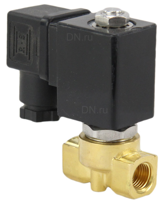 Клапан электромагнитный VS700-PT-NC-24VDC 1 1/4″ Ду32 Ру5 соленоидный двухходовой, корпус - латунь, уплотнение - PTFE, присоединение - внутренняя резьба, прямого действия, нормально закрытый, с нулевым перепадом давления, катушка - 24В в Алматы