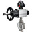 Затвор дисковый поворотный WBV3232P-2W-Fb-H Ду125 Ру16, корпус - нержавеющая сталь 316L, диск - нержавеющая сталь 316L, уплотнение - PTFE, с пневмоприводом PA-DA-105-1 двойного действия, пневмораспределителем 4M310-08 AC220V, БКВ APL-510N EX в Алматы