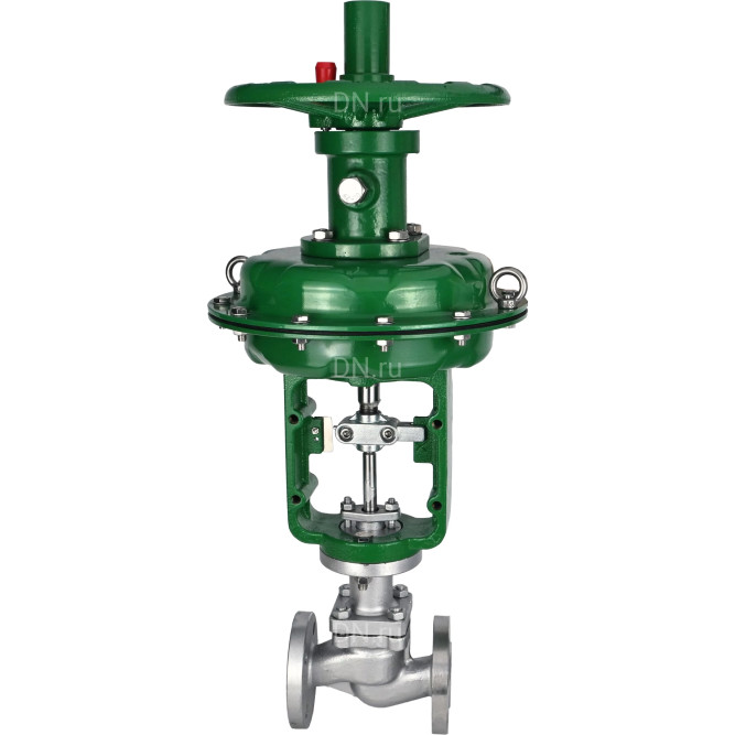 Клапан отсечной односедельный 22нж15нж VIS3535M-F-MIM-NO Ду125 Ру16 фланцевые с МИМ, корпус - нержавеющая сталь 12Х18Н9ТЛ, уплотнение - металл, нормально открытый в Алматы