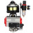 Кран шаровой BV3232P(4pc)-SP-3WL-T-ISO-H 2″ Ду50 Ру63 стандартнопроходной трехходовой L-тип, нержавеющая сталь SS316, внутренняя резьба, уплотнение - PTFE, пн.привод PA-DA-065 пн.распределитель 4M310-08 DC24V БПВ AFC2000 БКВ APL-510N-EX в Алматы