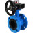 Затвор дисковый поворотный WBV1313E-2W-F-H Ду150 Ру16 фланцевый, корпус - чугун GGG40, диск - чугун GGG40, уплотнение - EPDM, с редуктором HGB RQN2-320Z в Алматы