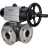Кран шаровой BV3232P(4pc)-FP-3WL-F Ду100 Ру16 полнопроходной трехходовой, фланцевый, корпус - нержавеющая сталь SS316, с пневмоприводом PA-DA-105-1 двойного действия в Алматы