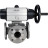 Кран шаровой BV3232P(4pc)-FP-3WL-F Ду100 Ру16 полнопроходной трехходовой, фланцевый, корпус - нержавеющая сталь SS316, с пневмоприводом PA-DA-105-1 двойного действия в Алматы