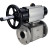 Кран шаровой BV3232P(4pc)-FP-3WL-F Ду100 Ру16 полнопроходной трехходовой, фланцевый, корпус - нержавеющая сталь SS316, с пневмоприводом PA-DA-105-1 двойного действия в Алматы
