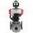 Кран шаровой BV3232P(4pc)-FP-3WL-F Ду65 Ру16 полнопроходной трехходовой, фланцевый, корпус - нержавеющая сталь SS316, с пневмоприводом PA-DA-083, пневмораспределителем 4M310-08 AC220V, БКВ APL-510N EX и ручным дублером MON2-450-T28-ISO в Алматы