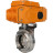 Затвор дисковый поворотный WBV3131E-2W-W-H Ду40 Ру10 под приварку, корпус - пищевая нержавеющая сталь 304, уплотнение - EPDM, с электроприводом QT-N-005EM-A1-220VAC-У1 c датчиком обратной связи и входным управляющим сигналом 4-20мА HARK в Алматы