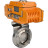 Затвор дисковый поворотный WBV3131E-2W-W-H Ду40 Ру10 под приварку, корпус - пищевая нержавеющая сталь 304, уплотнение - EPDM, с электроприводом QT-N-005EM-A1-220VAC-У1 c датчиком обратной связи и входным управляющим сигналом 4-20мА HARK в Алматы