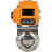 Затвор дисковый поворотный WBV3131E-2W-W-H Ду40 Ру10 под приварку, корпус - пищевая нержавеющая сталь 304, уплотнение - EPDM, с электроприводом QT-N-005EM-A1-220VAC-У1 c датчиком обратной связи и входным управляющим сигналом 4-20мА HARK в Алматы