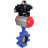 Затвор дисковый поворотный WBV1631N-2W-Fb-H Ду125 Ру16 LUG корпус - чугун QT450, диск - нержавеющая сталь 304, уплотнение - NBR, с пневмоприводом PA-DA-105, пневмораспределителем 4M310-08 DC24V и БКВ APL-410N EX в Алматы