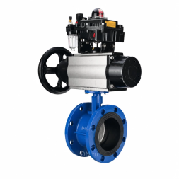 Затвор дисковый поворотный WBV1331E-2W-F-H Ду100 Ру16 фланцевый, корпус - чугун GGG40, диск - нержавеющая сталь 304, уплотнение - EPDM, с пневмоприводом PA-DA-105-1, 4M310-08 DC24V, APL-410N EX и AFC2000