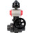 Кран шаровой BV4242E-FP-GRM-ISO Дн100 Ру10 полнопроходной, корпус - НПВХ, шар - НПВХ, уплотнение - EPDM, с пневмоприводом PA-DA-065, пневмораспределителем 4M310-08 DC24V, ручным дублером MON1-250-T26-ISO и БКВ APL-510N EX в Алматы