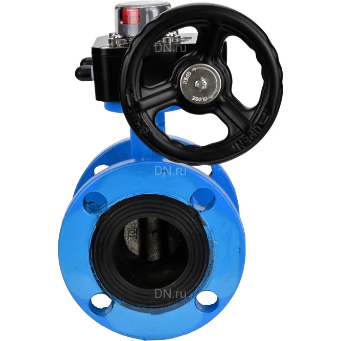 Затвор дисковый поворотный WBV1313E-2W-F-H Ду200 Ру16 фланцевый, корпус - чугун GGG40, диск - чугун GGG40, уплотнение - EPDM, с редуктором HGB RQN3-680Z в Алматы