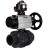 Кран шаровой BV4242E-FP-GRM-ISO Дн100 Ру10 полнопроходной, корпус - НПВХ, шар - НПВХ, уплотнение - EPDM, с пневмоприводом PA-DA-105-1 и БКВ APL-510N EX в Алматы