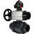 Кран шаровой BV4242E-FP-GRM-ISO Дн100 Ру10 полнопроходной, корпус - НПВХ, шар - НПВХ, уплотнение - EPDM, с пневмоприводом PA-DA-105-1 и БКВ APL-510N EX в Алматы